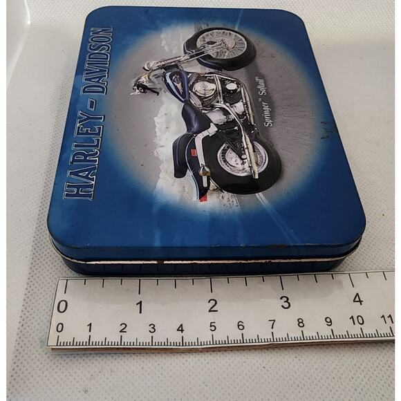 TIN-HARLEY DAVIDSON-SPRINGER SOFTTAIL-Motorcycle-3-D Motorcycle On Front - Picture 9 of 10